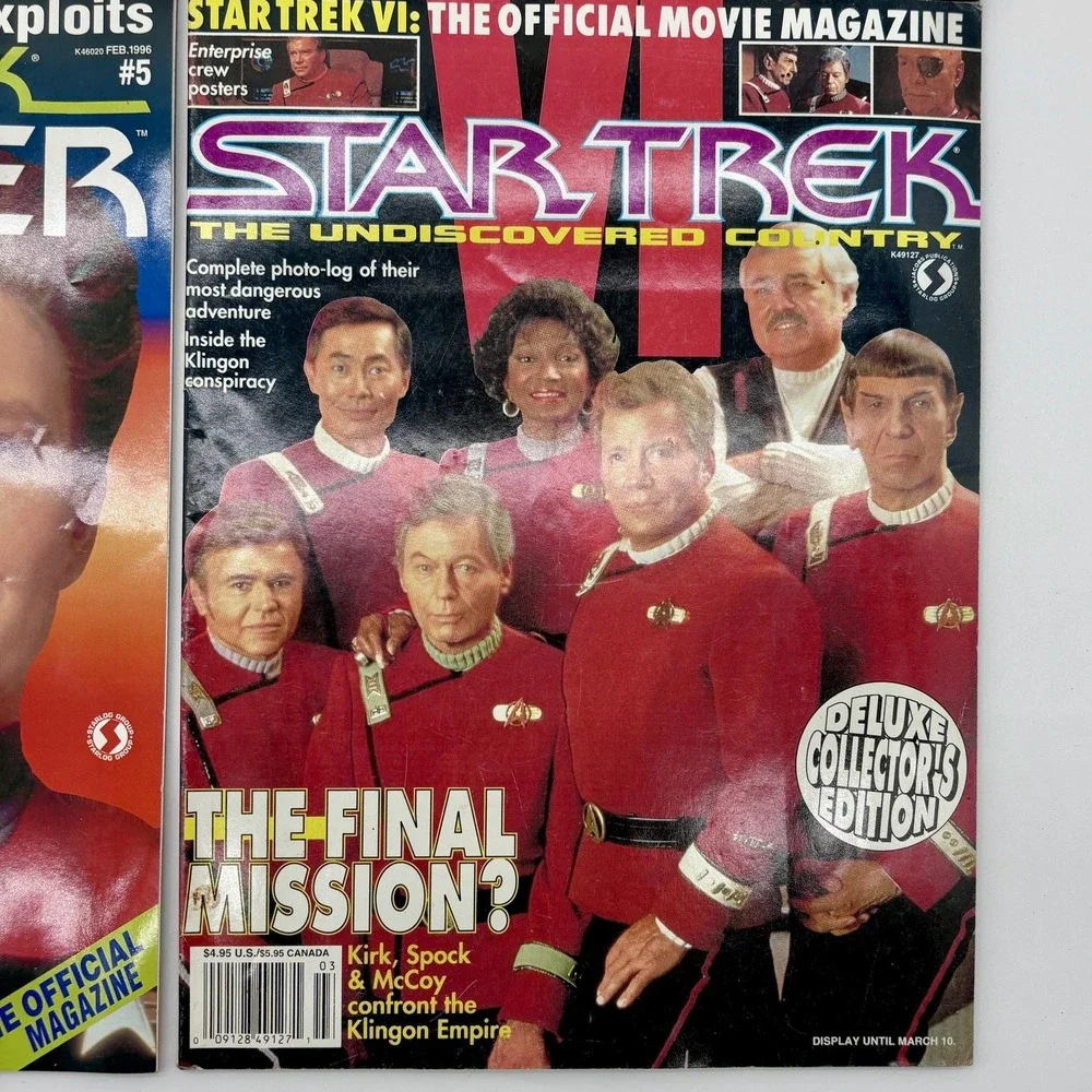 Star Trek Magazines Lot of 8‎ MAD Special Starlog 25th Anniversary TNG Voyager